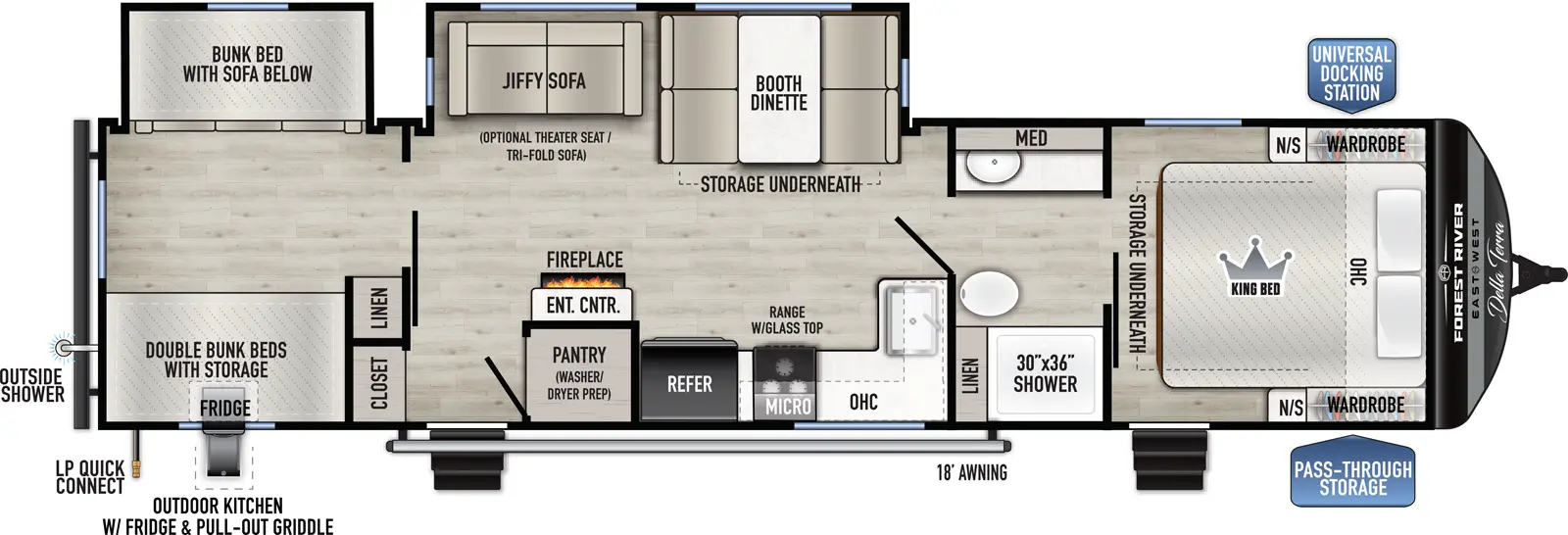 Della Terra 312BH Floorplan